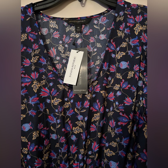 Banana Republic Factory Floral Dress Size Medium NWT - Picture 3 of 7